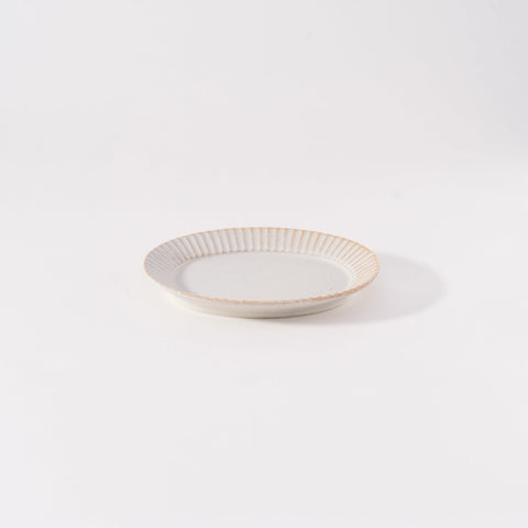 Kachosen Oval Platter With Folding-Fan Pattern Small