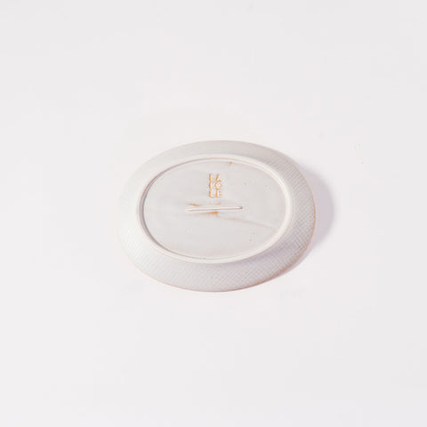 Kachosen Oval Platter With Folding-Fan Pattern Small