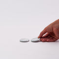 Mino Ware Round Chopstick Rest - White