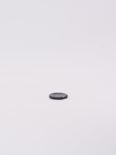 Mino Ware Round Chopstick Rest - Charcoal