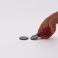 Mino Ware Round Chopstick Rest - Charcoal