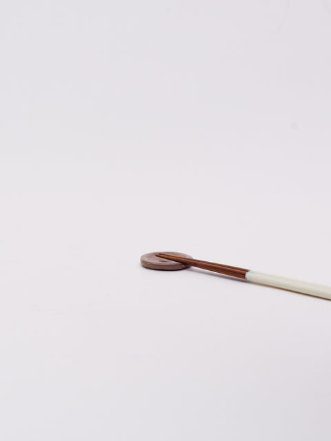 Mino Ware Round Chopstick Rest - Pink