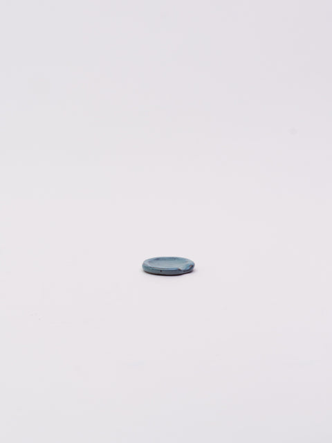 Mino Ware Round Chopstick Rest - Blue