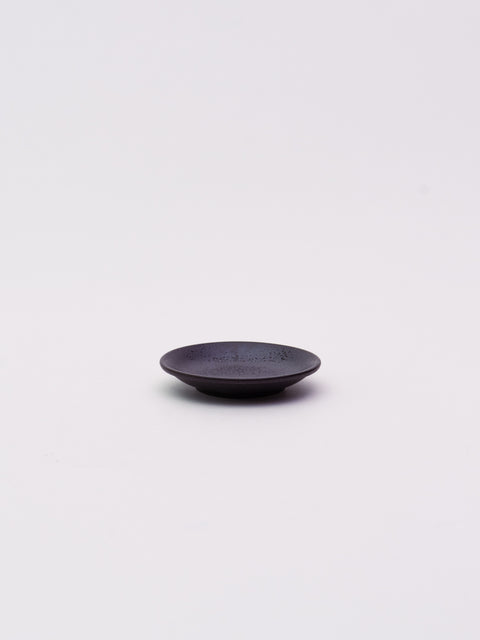 Mino Ware Round Mini Plate 200 - Black