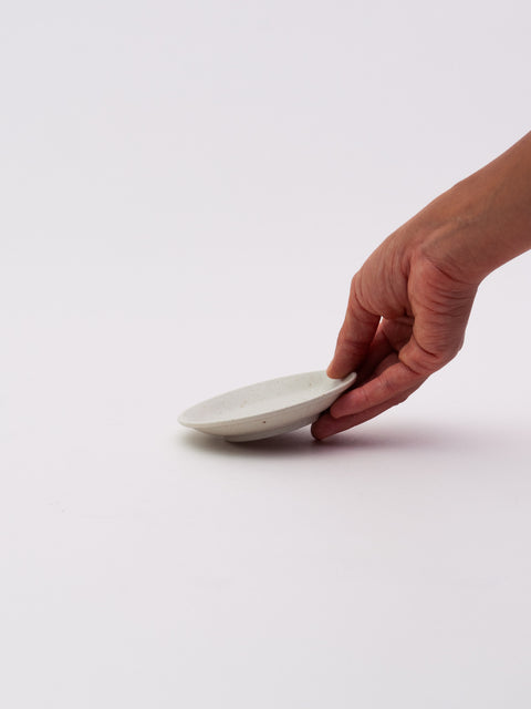 Mino Ware Round Mini Plate 200 - Ivory