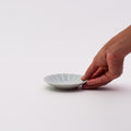 Mino Ware Chrysanthemum Mini Plate - Light Blue