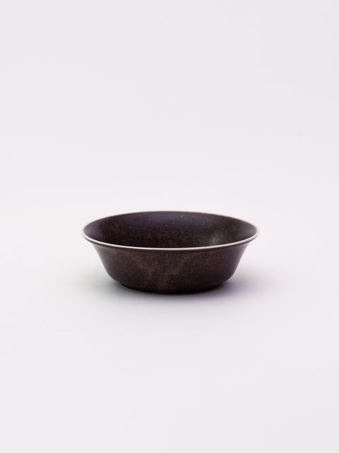 RIM WHITE LINE BOWL MEDIUM - BROWN