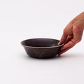 RIM WHITE LINE BOWL MEDIUM - BROWN
