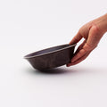 RIM WHITE LINE BOWL MEDIUM - BROWN