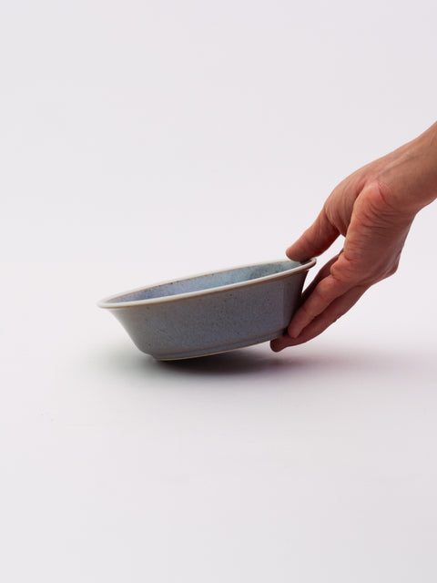 RIM WHITE LINE BOWL MEDIUM - BLUE