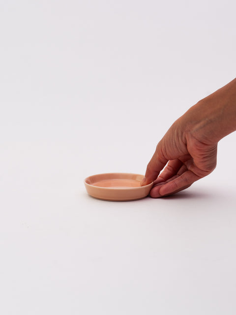 Mino Ware "Obanzai" Mini Plate Glossy - Pink