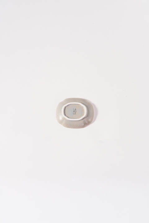 Mino Ware "Obanzai" Mini Plate Gray