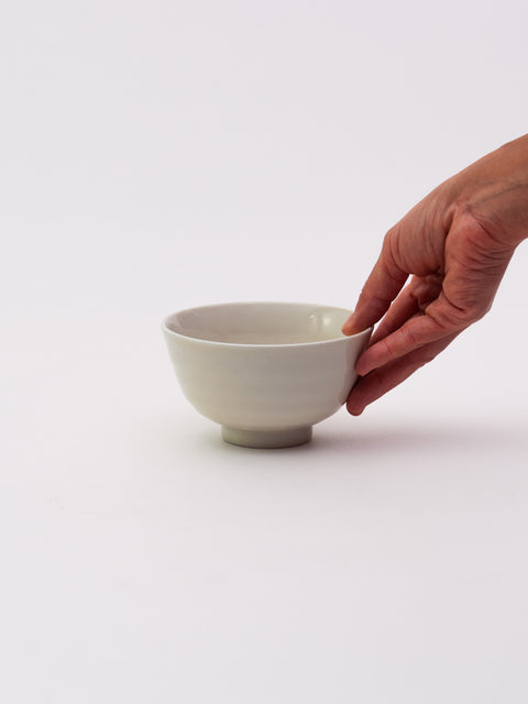 Mino Ware 300 Rice Bowl - Gloss White