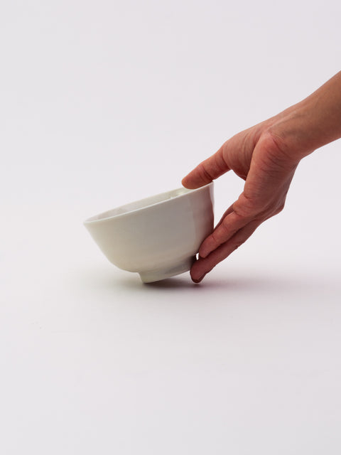 Mino Ware 300 Rice Bowl - Gloss White