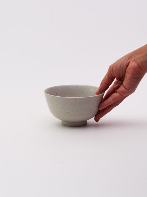 Mino Ware 300 Rice Bowl - White