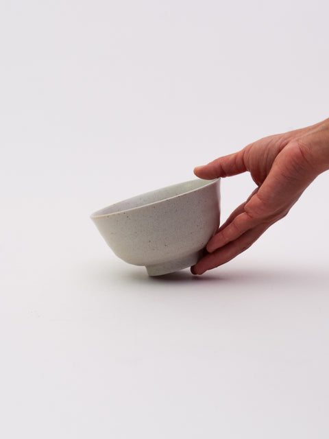 Mino Ware 300 Rice Bowl - White