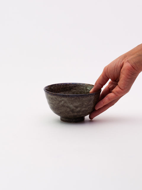 Mino Ware 300 Rice Bowl - Moss Green