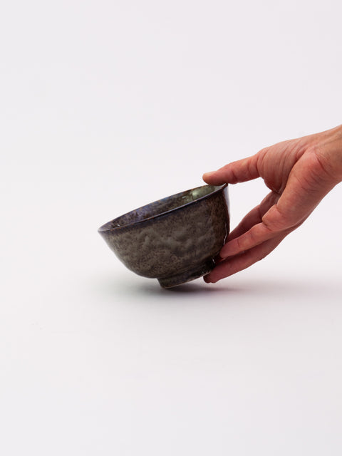 Mino Ware 300 Rice Bowl - Moss Green