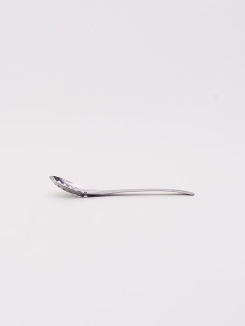 Stainless Steel Slotted Soup Spoon - Silver