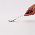 Stainless Steel Slotted Soup Spoon - Silver