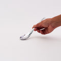 Stainless Steel Slotted Soup Spoon - Silver