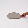 Matte Half-Moon Tray - Gray