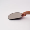 Matte Half-Moon Tray - Gray