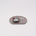 Matte Half-Moon Tray - Gray