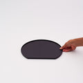 Matte Half-Moon Tray - Black
