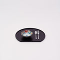 Matte Half-Moon Tray - Black