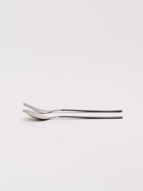 Spoon & Fork Set - Gray