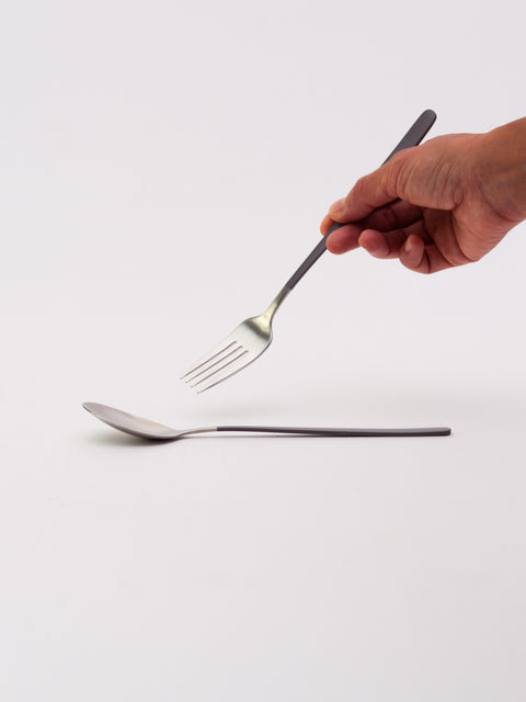 Spoon & Fork Set - Gray