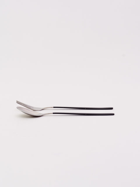 Spoon & Fork Set - Black