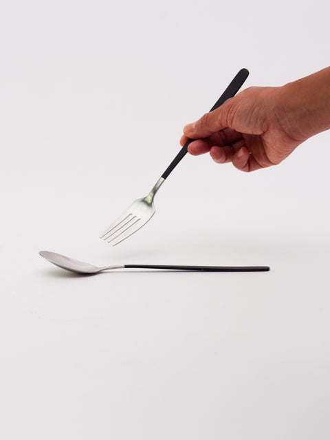 Spoon & Fork Set - Black