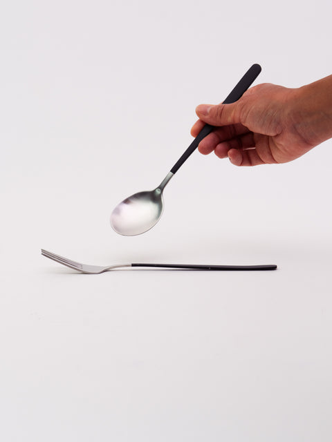 Spoon & Fork Set - Black