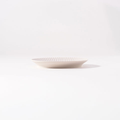 Kachosen Oval Platter With Folding-Fan Pattern Small