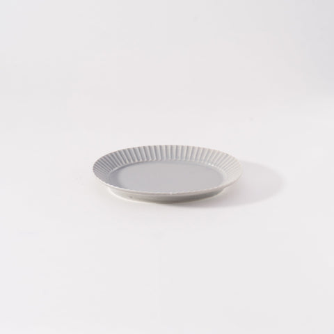 Kachosen Oval Platter With Folding-Fan Pattern Small