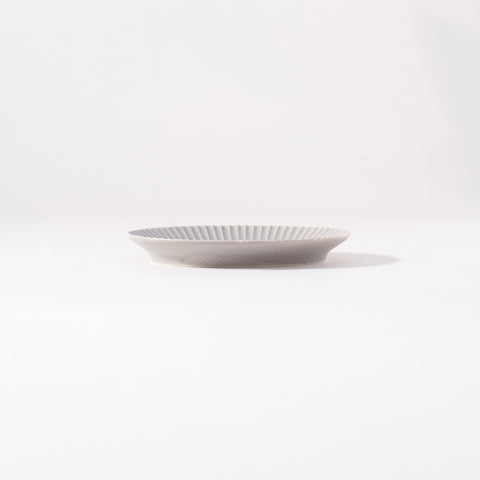Kachosen Oval Platter With Folding-Fan Pattern Small