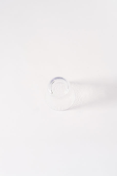 Hammered Short Glass Clear