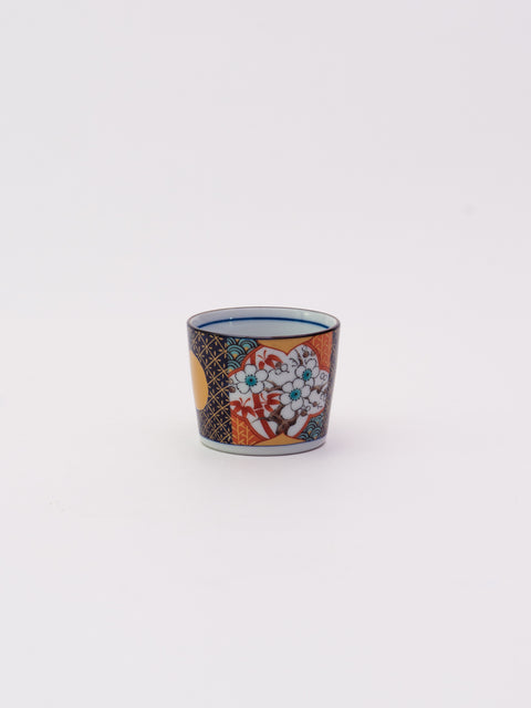 Koimari Style Soba Cup - Floral