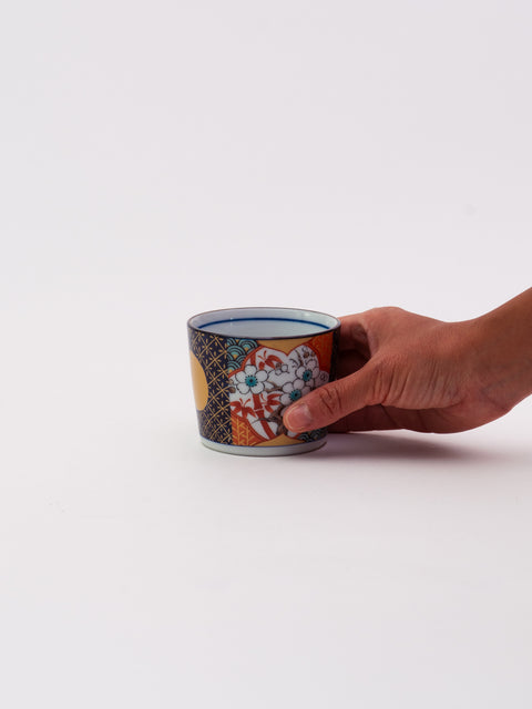 Koimari Style Soba Cup - Floral