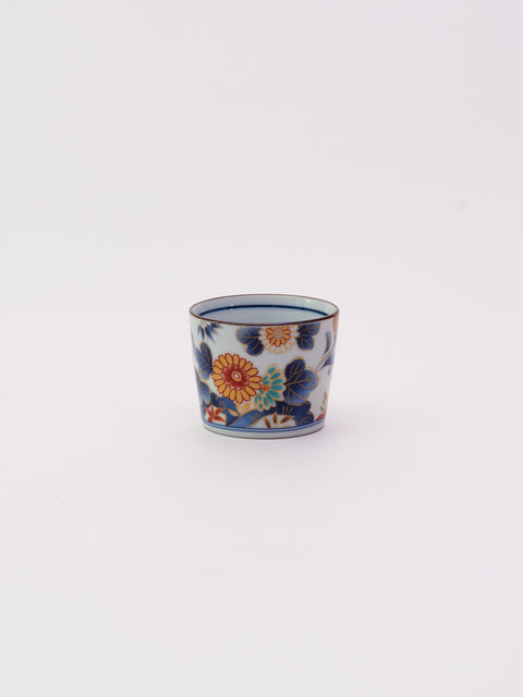 Koimari Style Soba Cup - Colorful Blossoms