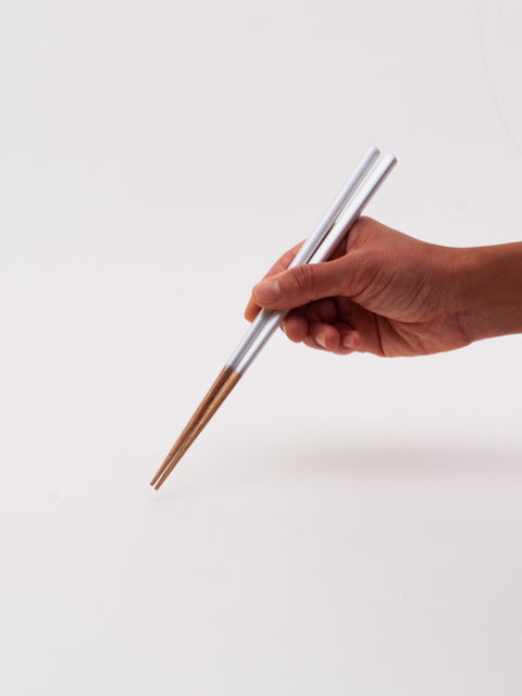 Pearl Two-Tone Chopsticks - White
