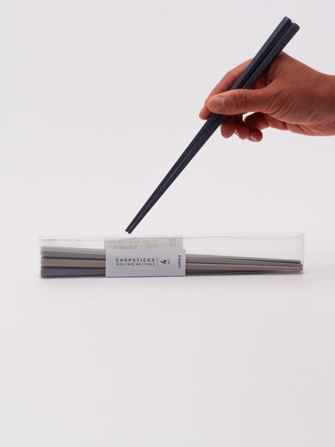 Resin Hexagonal Chopsticks 4-Pair Set