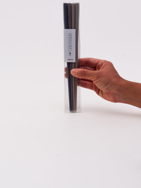 Resin Hexagonal Chopsticks 4-Pair Set