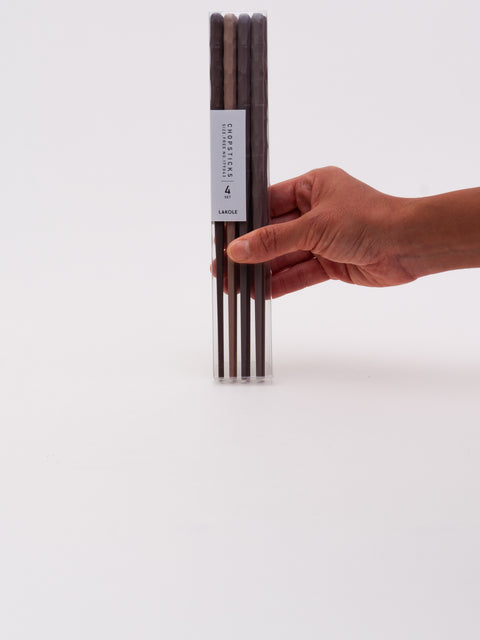 Resin Carved Chopsticks 4-Pair Set
