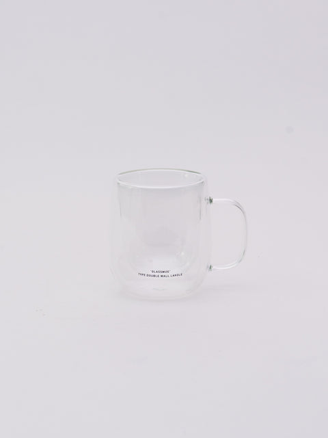 Double Wall Glass Mug - Clear