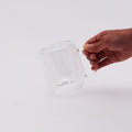 Double Wall Glass Mug - Clear