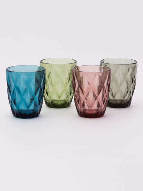 Colorful Glass 4-Piece Set - Assorted