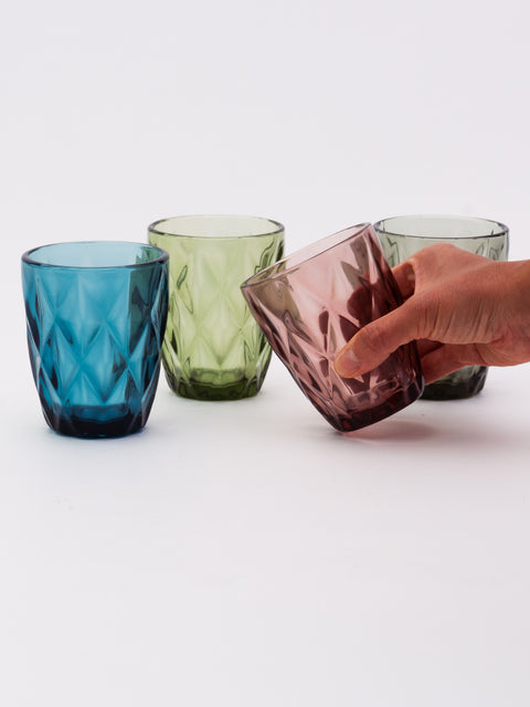 Colorful Glass 4-Piece Set - Assorted
